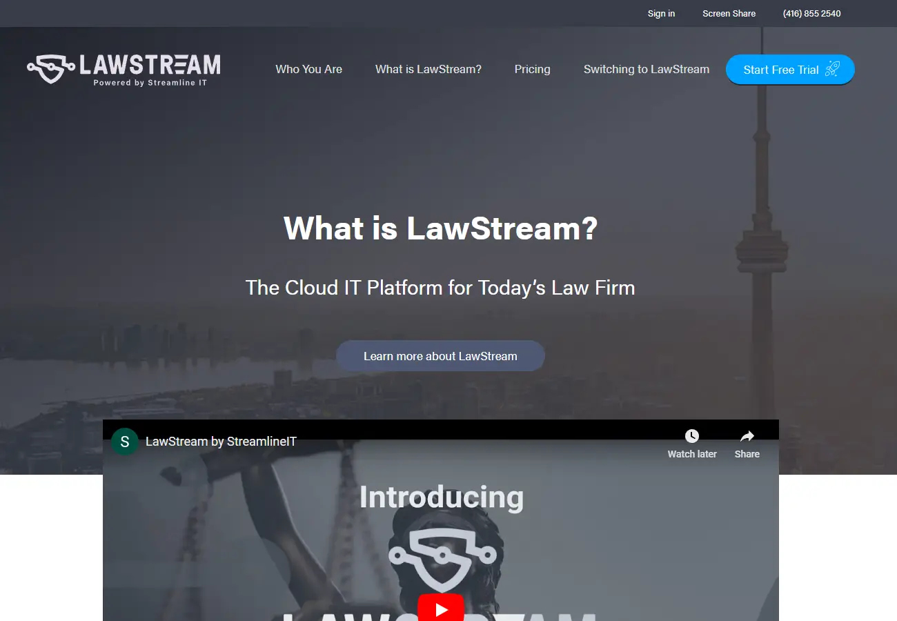 LawStream homepage