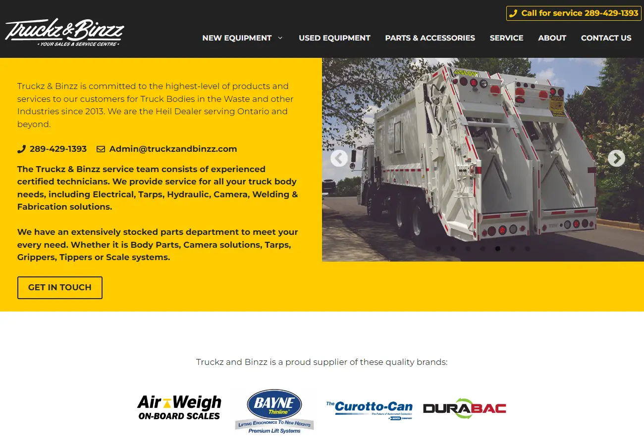 Truckz & Binzz homepage